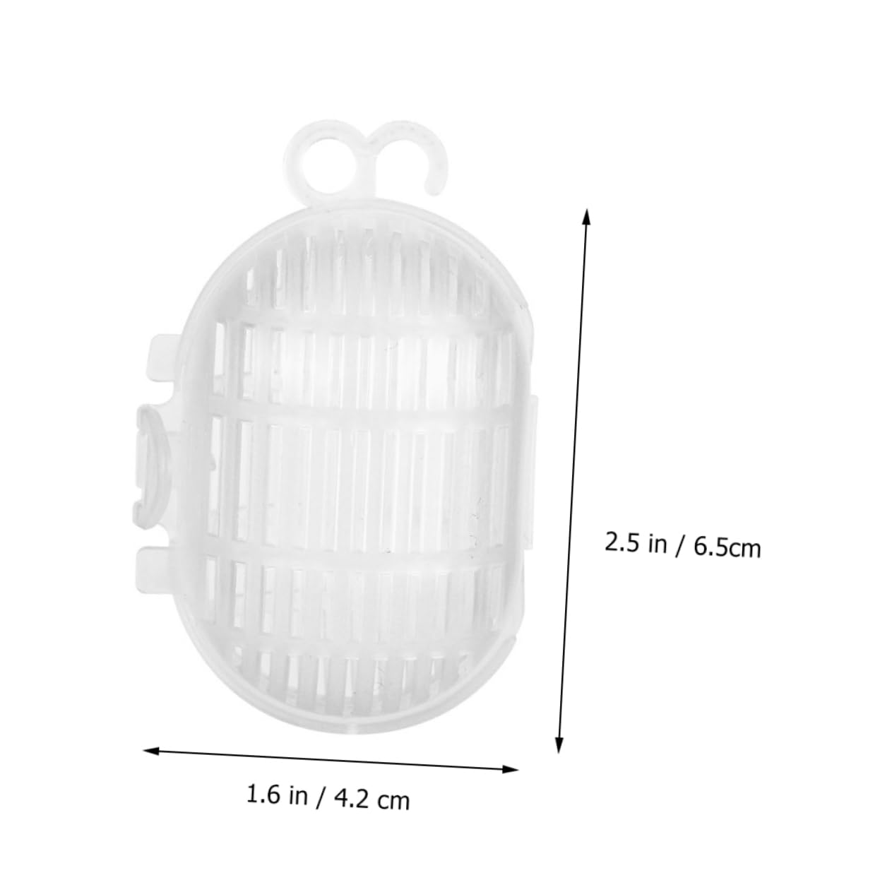 Abaodam 100Pcs Fishing Bait Cages with Hooks Durable Bait Thrower for Outdoor Fishing High Eye Density Fishing Cages for Crab Lobster and Shrimp Catching