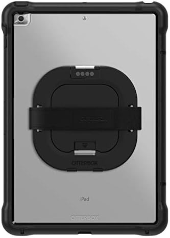 OTTERBOX UnlimitEd SERIES Case with Kickstand & Hand Strap + Screen Protector for iPad 7th, 8th & 9th Gen (10.2" Display - 2019, 2020 & 2021 version) - Non-retail/Ships in Polybag - Clear/Black