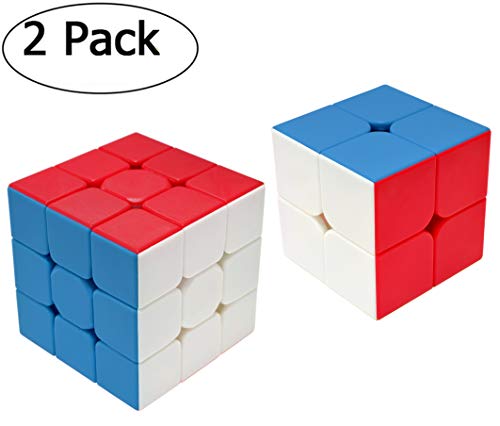 Maomaoyu Speed Ensemble 2x2 3x3 Magique sans Autocollant Cubing Smooth Puzzles Jeu de Cubes