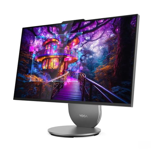 Image of Lenovo 2026 Yoga AIO All-in-One Desktop 27 inch WQHD IPS 16-Core Intel Core Ultra 7 255H Arc 140T Graphics 16GB LPDDR5 1TB NVMe SSDWIFI BE RJ45 HDMIv2.1 Webcam Keyboard Mouse Windows 11 Prow /RE USB