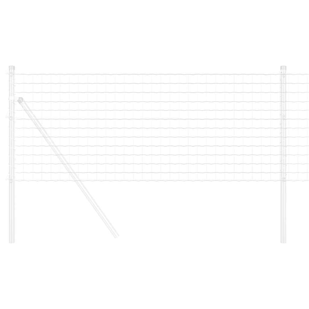 Valla de malla de alambre recubierta de PVC, 8 metros de longitud y 8 metros de altura, 8 m x 0 m, con malla de 100 x 100 mm, valla europea recubierta de PVC negro y verde