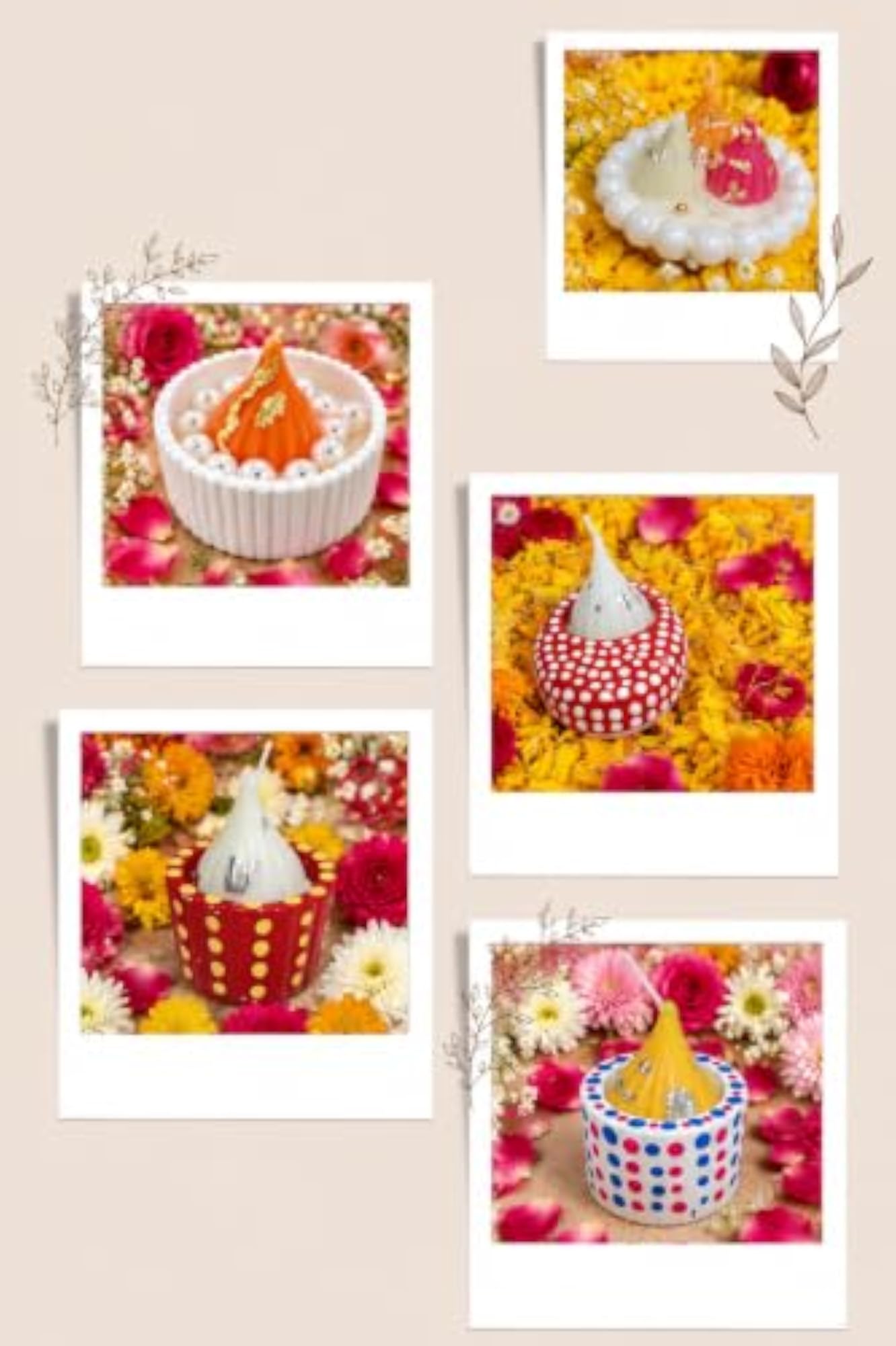 Handcrafted Designer Festive Candles