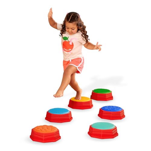 Hop Spots Battat : pods sensoriels et step stones Montessori pour le jeu actif dès 3 ans