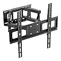 GRIFEMA GB1004-1 Supporto TV Parete per 26-65 Pollici con Doppio Braccio, Staffa TV Girevole Inclinabile Estensibile, Fino a 55 kg, Max VESA 400x400mm, Più Stabile, Facile da Montare con Livella