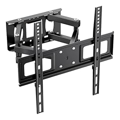GRIFEMA GB1004-1 Supporto TV Parete per 26-65 Pollici con Doppio Braccio, Staffa TV Girevole Inclinabile Estensibile, Fino a 55 kg, Max VESA 400x400mm, Più Stabile, Facile da Montare con Livella