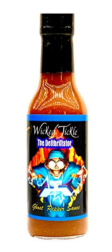 Wicked Tickle Defibrillator Chipotle Ghost Pepper Hot Sauce Extreme Heat