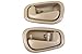 PT Auto Warehouse TO-2543E-DP - Inside Interior Inner Door Handle, Beige/Tan - Manual Lock, Left/Right Pair