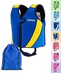 Gilet de Natation Limmys pour Enfants – Aide à la Flottaison Réglable à 8 Panneaux, Certifié CE, Design Primé, Confort en Néoprène Doux, Construction Robuste, Sac de Transport Inclus