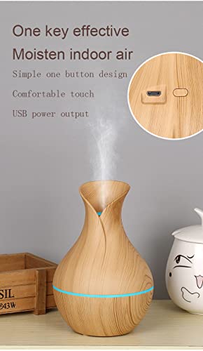 Difusor aromático eléctrico USB vaso 200ml ultrasonico miniatura 6