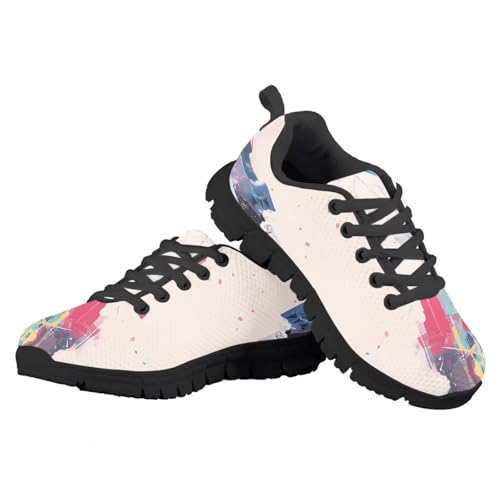 World Map Shoes for Girls Running Sport Sneakers for Kids Boys Slip on Tennis Shoes Lightweight Breathable Lace Up Sneakers4