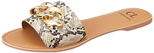 Image of Carlton London Womens Cll-7401-a Flat Sandal