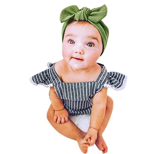 Baby Strawberry Headwear Hair Accessories for Newborn Infant Baby Toddlers Girls Gifts Baby Headband Bows (Green, One Size)