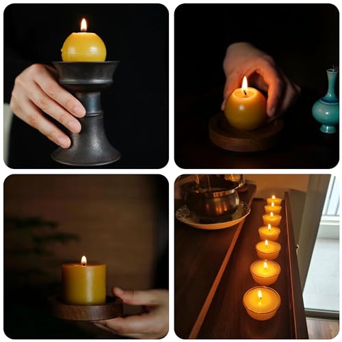 50 PCS 6 inch Hemp Candle Wicks kit, 2.5mm Beeswax Candle Wicks for DIY Bulk Natural Candle Wicks for Beeswax Candle Making Hemp Edible Candle Wick for Butter Candle - Thumbnail 5