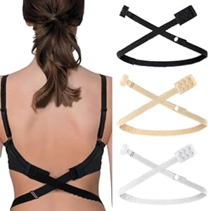 Rallonge Soutien Gorge, 3 Pack Extensions de Soutien-Gorge, Convertisseur Dos Nu Bas, pour Femmes et Dames Robes de Mariée pour Filles (Multicolore)