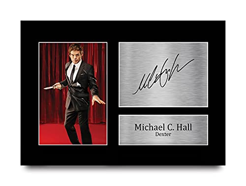 HWC Trading A4 Michael C Hall Dexter Dexter Gifts Printed Signed Autograph Picture for TV Show Fans - A4