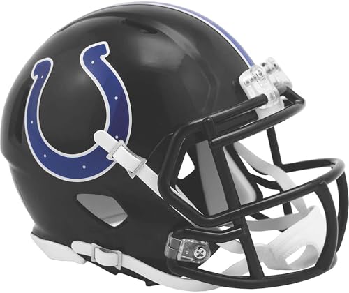 Casque Colts Indianapolis Speed Riddell Mini pour collectionneurs de foot américain NFL