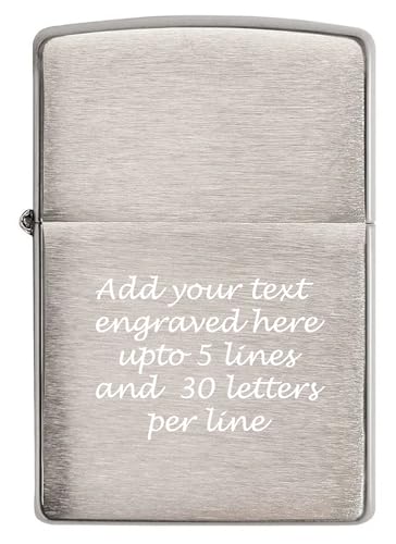 Encendedor Zippo clásico personalizable plateado miniatura 1