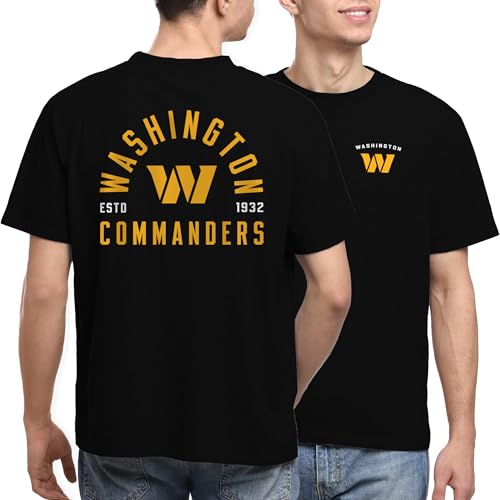 Junk Food NFL - Washington Commanders Classic Arched Adult SS T-Shirt Black