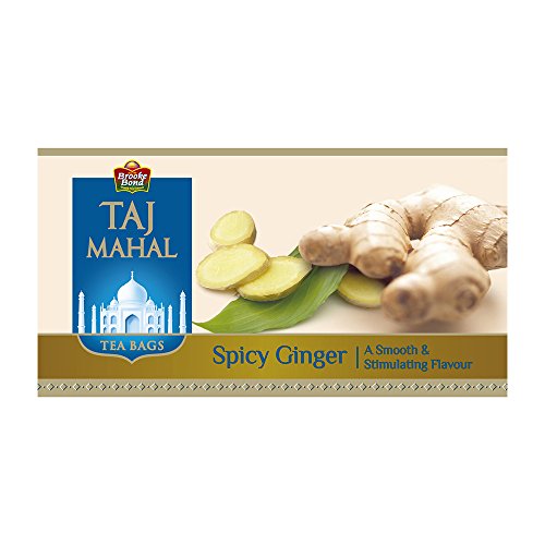 Taj Mahal Spicy Ginger Tea Bags, 25 Pieces - Ginger, 0.05 Kg (B01EYOCOIS) Amazon Price History, Amazon Price Tracker