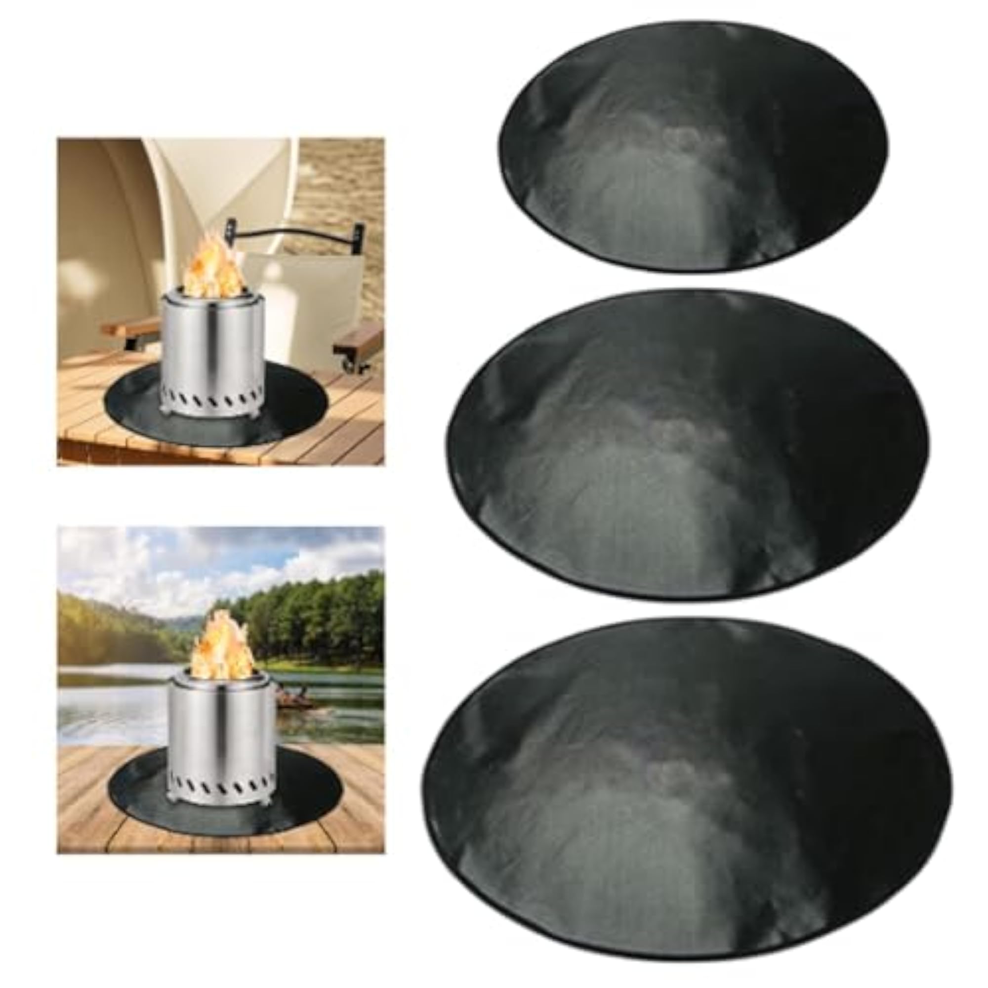 Fireplace Mat Under Grill Mat for Indoor & Outdoor Use
