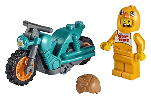Motocicleta de Acrobacias com Galinha
