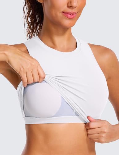 Image of Natural Feelings Nudi Sports Bras for Women Removable Padded Yoga Tank Tops Sleeveless Fitness Workout Crop Tops