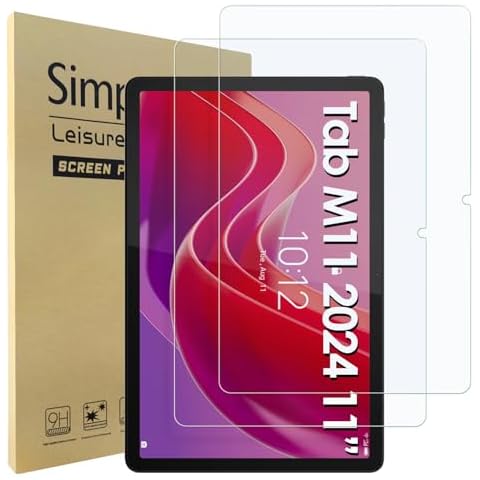 Simpeak Tempered Glass Screen Protector for Lenovo Tab M11 Cover
