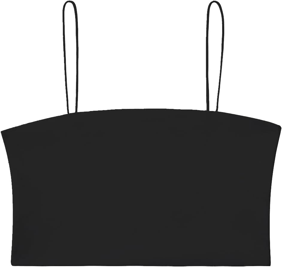 Women's Basic Spaghetti Strap Crop Top Camisole Y2k Sleeveless Tube Sexy Cami Shirts Tank Tops - Image 4