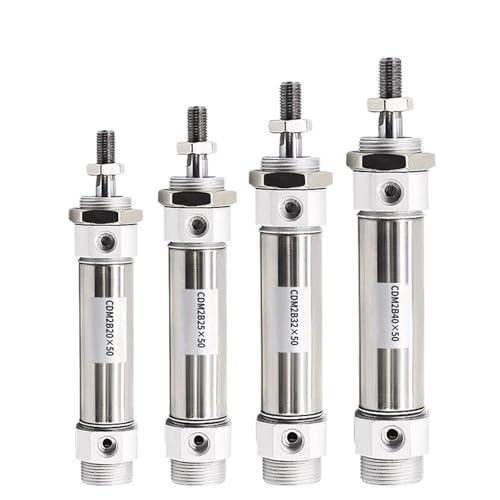 Vérin pneumatique CDM2B32 en acier inoxydable, durabilité et rigueur industrielle