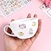 Wanmu 3D Cartoon Rabbit Puff Stickers, Reusable Kawaii Mini Puffy Cute Animal Decals Scrapbooks Patch Decorations for Girls Teens Planner Journals Laptops Phone Case Planner DIY