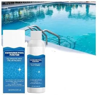 Líquido purificador de piscina, líquido limpiador de piscinas, líquido para tratamiento de agua nublada de acción rápida, mantiene el agua cristalina, para piscinas enterradas y piscinas sobre el
