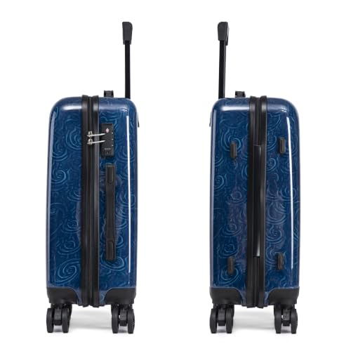 Image of InUSA Owl Print 20-Inch Carry-on Hardside Spinner Luggage Durable TSA Lock