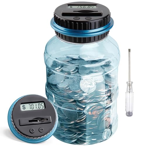 Large Piggy Bank for Boys Adults, Vcertcpl Digital Coin...