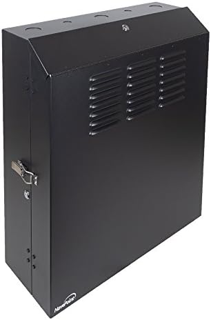 - NavePoint 5U Vertical Server Rack Enclosure, Low Profile, 20" Deep, Max Weight Capacity 150lbs - 5U Network Cabinet Vertical Wall Mount, Perforated, Black