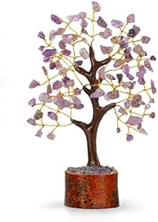 Amethyst Crystals -Chakra Tree - Crystal Tree - Healing Stones Crystals - Mini Gem Tree - Money Tree - Chakra Decor - Feng Shui Decor - Good Luck Gifts - Crystal Gifts