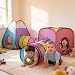 Imagen de NUBUNI 4 en 1 Tienda Campaña Infantil : 2 Casitas Tela + 2 Tunel de Juego para niños : Plegable Parque Bebe Bolas Infantil Jardín Exterior Interior Juguetes Niño Niñas Bebes Casitas Tela Tipi