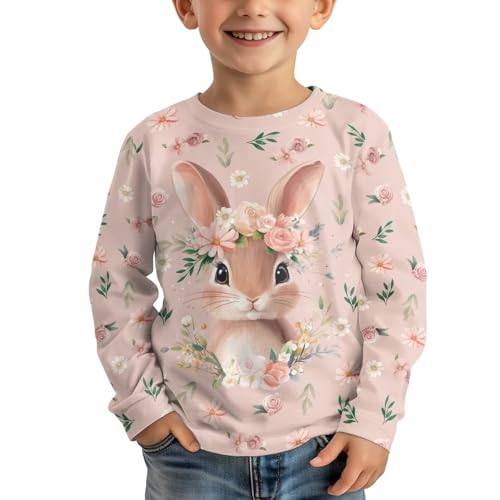 Girls Long Sleeve Tops Kids Crewneck T Shirts Casual Tops Tees for Girls Boys 3-16 Years2