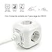 Extrastar PowerCube (Extended USB 1.5 m) Regleta de 4 Salidas, con 2...