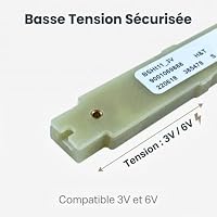 LED-Ersatzstreifen für Siemens-Kühlschränke Modell BSH9001030205, 9001069888, einfaches Upgrade auf Helligkeit (3 V) – Ansicht 4