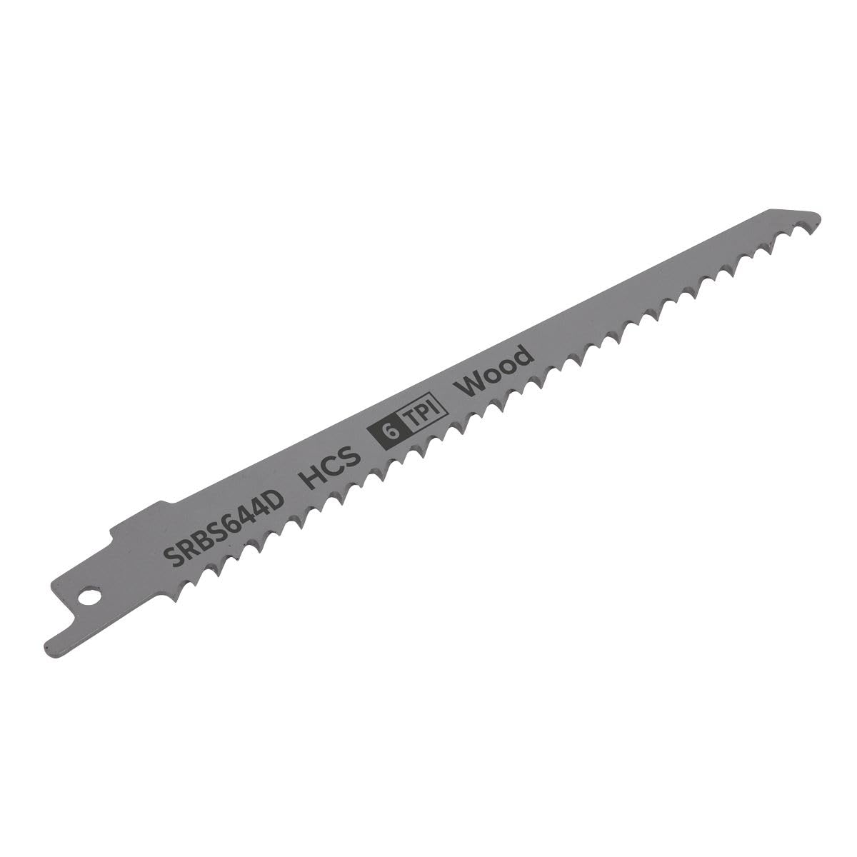 Sealey SRBS644D Reciprocating Saw Blade for Clean Wood 150mm 6tpi - Pack of