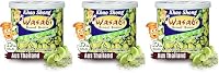 Khao Shong Dicke Bohnen mit Wasabi, knackige Bohnen im scharfem Teigmantel, fettärmere Alternative zu Nüssen, mittlere Schärfe, (1 x 140 g Dose) (Packung mit 3)