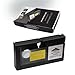 VHS-C Tape Cassette Adapter for Camcorders Motorized VHS VHS-C to VHS – Ideal for VCR Player, Video Cassette Player and VHS to Digital Converting