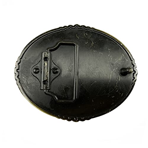 DT Men's Punk Oval Cowboys of Faith,Western Cowboy Belt Buckle,Birthday,Christmas Day,Father's Day Gifts3