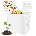 3.8L Smart Electric Composter for Kitchen – Transparent Glass Lid/Odorless & Eco-Friendly/One-Touch Operation/Multiple Modes/Fast Drying/Auto-Clean, Turn Food Waste to Fertilizer for Garden