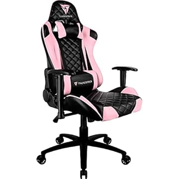 AEROCOOL Cadeira Gamer Profissional TGC12 Air Tech Rosa Thunderx3, Tamanho único