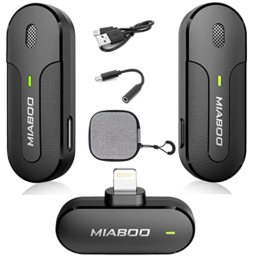 Musical Instruments Ashikos Microphones, Wireless Lavalier Microphone For Iphone Ipad, 2 Pack Lapel Mic Set, Auto Sync & Noise Reduction Plug-Play For Iphone Video Recording, Youtube, Vlog #TOP2
