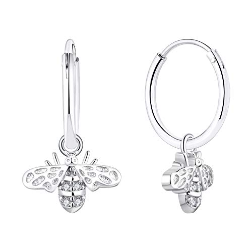 Sterling Silver Bee Earrings