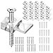 Angoily 20pcs Mirror Clip Glass Shelf Fixing Clip Mirror Bracket Glass Support Clip