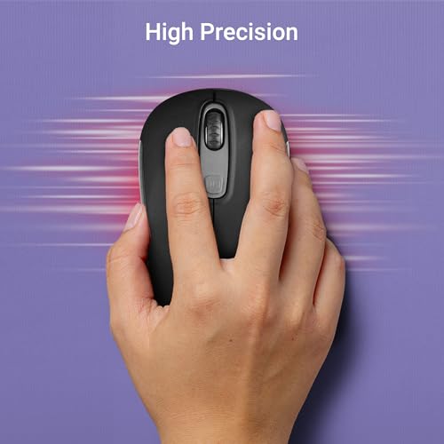 ZEBRONICS Dash Pro 2.4GHz Wireless Mouse, Upto 1600 DPI, 3 Level DPI, High Precision, Power Saving Mode, Comfortable & Lightweight, for Mac |... - Image 6