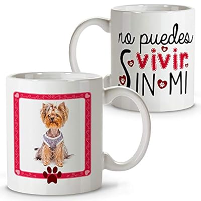 LolaPix Regalos Originales para Amigos. Taza Personalizada. Regalo Personalizado. Foto Mascota. Cerámica 330ml. Diseño Perro Vivir | Ya disponible en tu tienda friki favorita! En mundofriki.es!